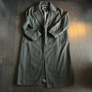 ZARA WOMAN dark grey SOFT OVERSIZED COAT MEDIUM 3046/299/802 jacket coat